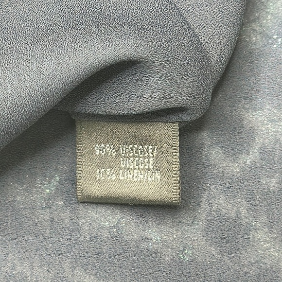 Lafayette 148 New York Blue Sequin Hand Beaded Camisole Top Size 10 - Picture 10 of 12